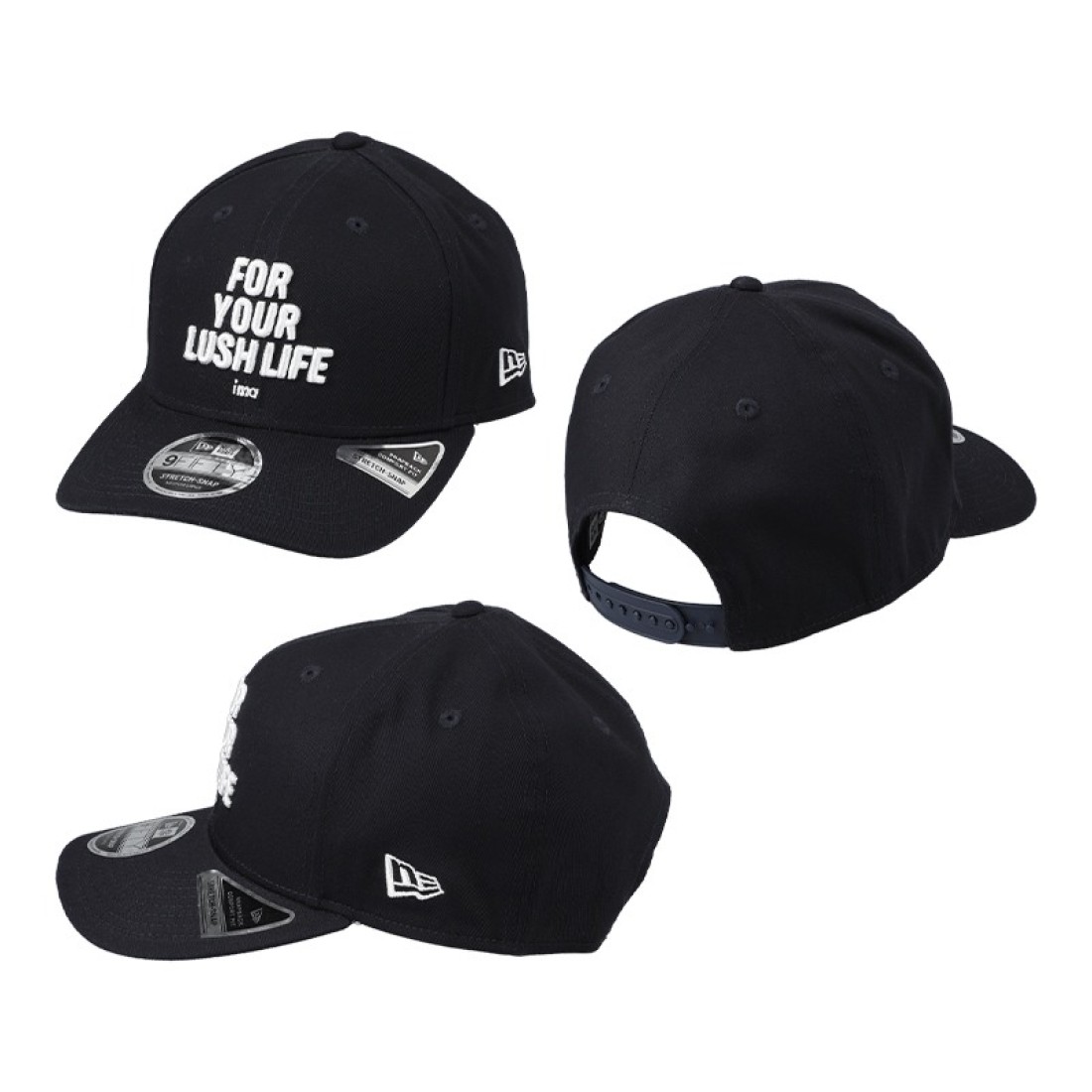 Ima New Era 9 Fifty Strech Snap (Full) Navy Clothes, Hats image